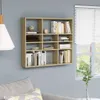 vidaXL Scaffale a muro rovere Sonoma 90x16x78 cm materiale Anteprima dell’immagine prodotto 13
