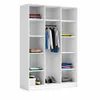 Moderner Kleiderschrank LIZA Weiß mit Goldenem Griff 150 x Produktbild-Vorschau 3