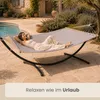 Doppel Hängematte mit Gestell 200x120 cm Garten Hängeliege Produktbild-Vorschau 2