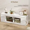HOMCOM TV Schrank Lowboard 140 cm lang für Fernseher bis zu Produktbild-Vorschau 4