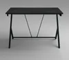 A black computer desk with a modern, minimalist design. Podgląd zdjęcia produktu