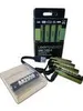 A pack of AA rechargeable batteries with a USB-C charging cable and a protective case. Náhled obrázku produktu
