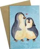 Mr. & Mrs. Panda Glückwunschkarte Pinguin umarmen - Eisblau Produktbild-Vorschau 1