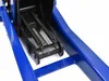 A close-up view of the internal mechanism of a blue hydraulic jack, showing springs and metal components. Náhled obrázku produktu
