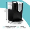 Aqua Optima WC0115, 8,2 l, Schwarz, Silber Produktbild-Vorschau 3