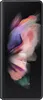 A close-up, front-facing view of a black Samsung Galaxy Z Fold 3 5G smartphone, shown in its folded state with a colorful abstract wallpaper displayed on the screen. Náhled obrázku produktu