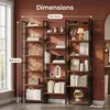 Bücherregal 6 Etagen, 24 x 152 x 186 cm, Produktbild-Vorschau 7