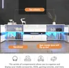 Mobile TV lucido Merax con LED, mobile TV basso con inserto Anteprima dell’immagine prodotto 7