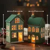 Set de maisons photophores, maisons décoratives en Voir les images du produit 2