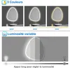 Miroir de salle de bain asymétrique 80x65cm led Teardrop Voir les images du produit 3