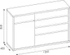 Sideboard in Eiche, SELMA-129 Produktbild-Vorschau 4