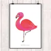 Mr. & Mrs. Panda Bild Flamingo Classic DIN A0 - Weiß - Produktbild-Vorschau 2