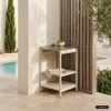 sweeek - Outdoor-Küche aus Stahl mit 2 Regalböden L 49 cm - Produktbild-Vorschau 4
