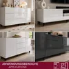 HOOZ® Möbelfüße Edelstahl Schwarz Matt 200 mm 4er Set Produktbild-Vorschau 2