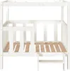 vidaXL Lit pour chien blanc 105,5x83,5x100 cm Pin massif Voir les images du produit 12