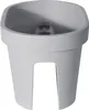 Balkon Geländer Blumentopf oval - grau / 40 cm - Geländer Produktbild-Vorschau 3