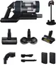 A collection of vacuum cleaner parts and accessories arranged on a white background. Podgląd zdjęcia produktu