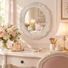 Wandspiegel Oval Bad Spiegel Romantik Badspiegel Weiß Produktbild-Vorschau 3
