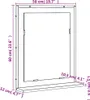 vidaXL Koupelnové zrcadlo s poličkou kouřový dub 50x12x60 Náhled obrázku produktu 8