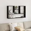 vidaXL Nástěnná police černá 99x15x60 cm materiál na bázi Náhled obrázku produktu 3