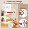 COSTWAY Deurbeveiligingshek voor honden, 74-104x76 cm hoog, Productafbeelding-voorbeeld 8