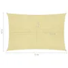 Vela Parasole 160 g/m² Beige 3x4 m in HDPE Anteprima dell’immagine prodotto 6