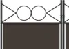 Möbel 6-tlg. Paravent Braun 200x220 cm Stoff - Paravents Produktbild-Vorschau 7