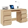 vidaXL Psací stůl Sonoma dub 140x50x77 cm materiál na bázi Náhled obrázku produktu 5
