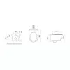 LAVITA Wand-WC Brava Black Hänge Toilette WC Sitz Produktbild-Vorschau 7