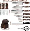 Set de couteaux de cuisine 15 pièces en acier inoxydable Voir les images du produit 2