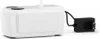 A white electronic device with a black power adapter plugged into it, shown on a white background. Náhľad obrázku produktu
