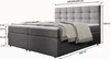 Masseno Boxspringbett PALMA 160x200 cm Komplett-Set mit Produktbild-Vorschau 7
