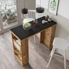 Industriálny barový stôl STYLE 1 čierna / borovica Náhľad obrázku produktu 2