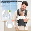 Babytrage mit Hüft- & Schultergurt – Bequemer Baby Hüftsitz Produktbild-Vorschau 5
