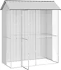 vidaXL Vogelkäfig Grau 215 x 110 x 247 cm Verzinkter Stahl Produktbild-Vorschau 3