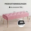 Duhome Zitbank met bekleding en knopen, schoenenbank van Productafbeelding-voorbeeld 2
