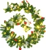 vidaXL Guirlande de Noël avec lumières LED Vert 2,7 m PVC Voir les images du produit 1