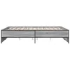 The Living Store Bettgestell Grau Sonoma 140x200 cm Produktbild-Vorschau 6