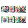 Diamond Painting Karten Set – 8 Blumen Grußkarten in Produktbild-Vorschau 1
