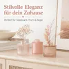 Vase Tonja 3er Set Hellrosa Glasvasen lackiert Produktbild-Vorschau 3