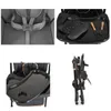 A collage of four images showing different aspects of a baby high chair. Produktbild-Vorschau