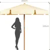 GOPLUS Ø 300 cm Sonnenschirm, Knickbarer Gartenschirm, Produktbild-Vorschau 5