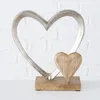 Dekoaufsteller Carolyn Herz Aluminium Hochzeit  22 cm Produktbild-Vorschau 5