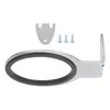 A hairdryer holder and its mounting hardware are displayed against a white background. Anteprima dell’immagine prodotto