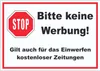 Stop Bitte keine Werbung Aufkleber A9 (37x52mm) Produktbild-Vorschau 1