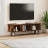 vidaXL TV-standaard, 100 x 35 x 35 cm, rook-eikenfineer, Productafbeelding-voorbeeld 4