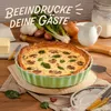 Tarteform Grün aus Keramik - ø 28 cm - Hoher Rand - Mit Produktbild-Vorschau 5