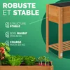 Casaria® Jardinière surélevée en Bois d'Acacia FSC® - Carré Voir les images du produit 3