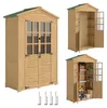 Outsunny Gartenschrank Holz Geräteschuppen mit Ablage Produktbild-Vorschau 1
