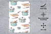 MuchoWow® Mauspad Mousepad Muster - Kochen - Fisch - Pfanne Produktbild-Vorschau 2